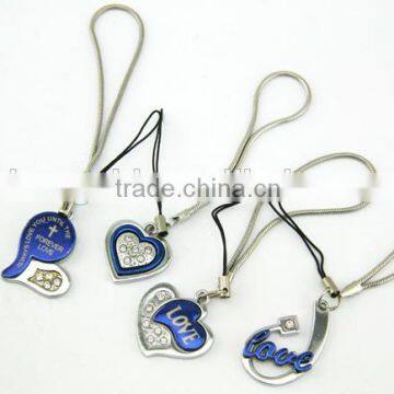 Latest Fashion Heart Mobile Phone Straps Wholesale