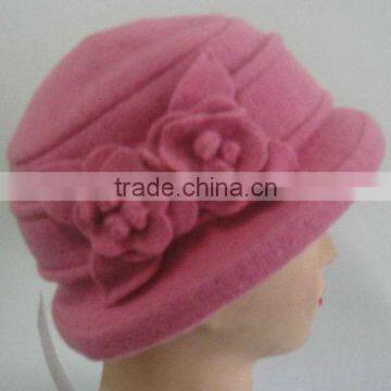 100%Wool knitted hats in winter ( Pink)