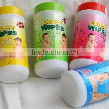 BABY CLEANING WIPES TUBE, baby wet tissue packed in canister