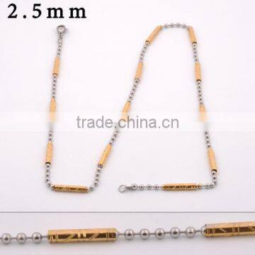 mens stainless steel ball chain necklace(VN20059)