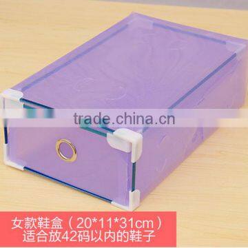 Hot Sale Clear Plastic Lockable Multi Storage Box Drawer Shoebox / assembling clothes box