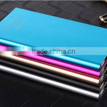 2015 new design 20000mah portable mobile power bank ultra slim external battery charger