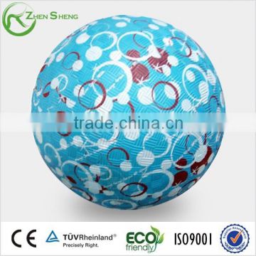 Zhensheng cheap price rubber playground ball outdoor