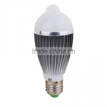 7W E27 B22 E14 Body Infrared Motion LED Sensor Light