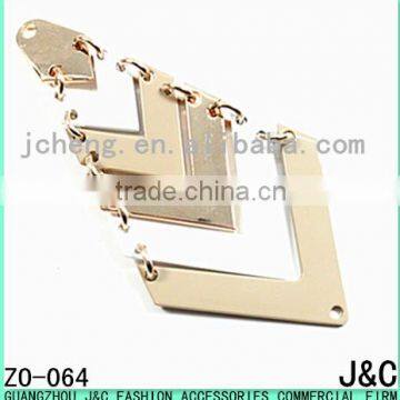 The latest paint alloy for women's shoes decorative buckle