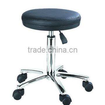 bar stool in PU seat and chrome base AB-06