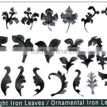 Cast steel grape and leaves staircase wrought iron components design