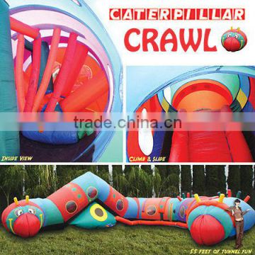 caterpillar Crawl inflatable tunnel for kids