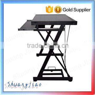 Powder coated cheap metal iron tube big lots computer desk