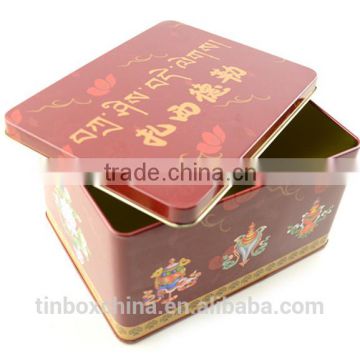 accept custom order printed rectangular condom tin box