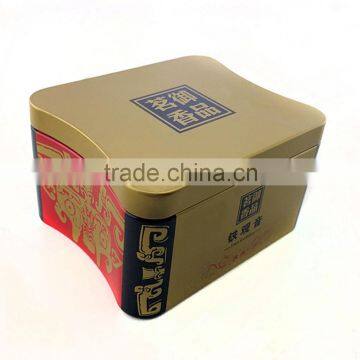 Black Tea Tin Box / Tin Can / Tin Container