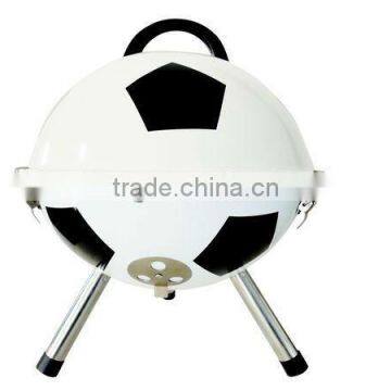 brazilian barbecue with football shape