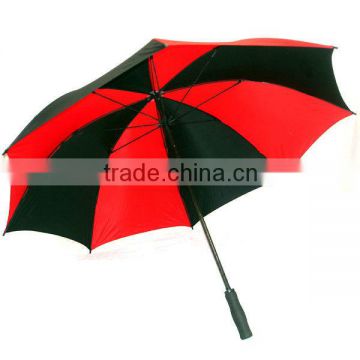 Carbon Fibre Heavy Duty Large Red & Black Golf Umbrella