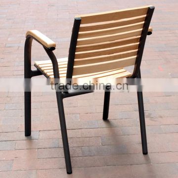 ZT-1272CT Quality Patio plastic wood furniture PS furniture set for restaurant