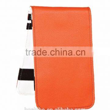 Boshiho New Arrival Genuine lichee grain leather Golf Scorecard Holder