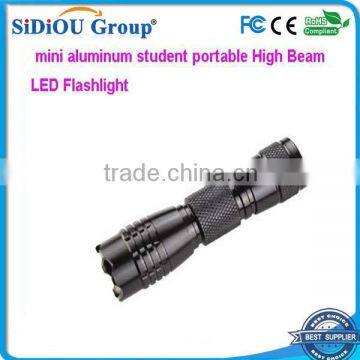 mini aluminum student portable High Beam LED Flashlight