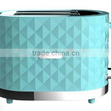 Newest Hot Sale High Quality High End Diamond Design 1000W 2 Slice Wide Slot Toaster photo-4