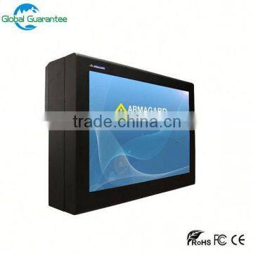 Stand alone CE ROSH IP65 high brightness waterproof outdoor lcd display kiosk