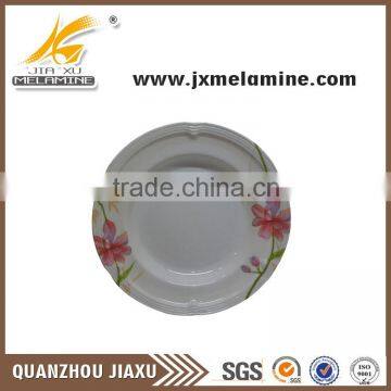 9"melamine plastic wavy round plate