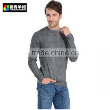 Men Grey Plain Cashmere Sweater, Men Roll Neck Cashmere Sweater photo-4