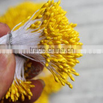 6CM wedding factory price 2MM double header side Artificial Pistils wholesale craft flower stamen for Millinery Sugarcraft Cake