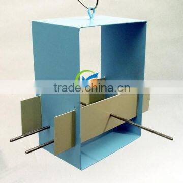 Rectangle Galvanized Metal Bird Feeder
