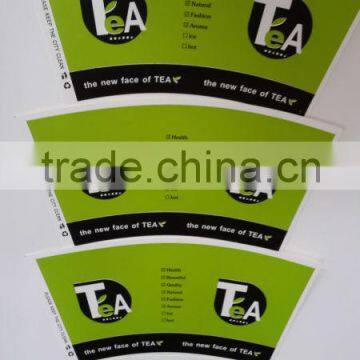 Foodgrade Pe Coated Paper Tea Cup Sheet/Fan of Heat Insulation