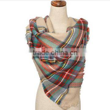 Wholesale Oversized Multi Color Tartan Plaid Scarf