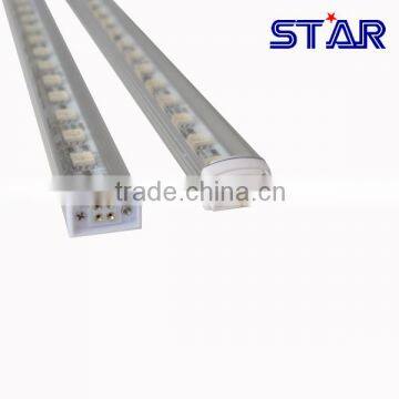 RGB 12v Alu LED Lichtleiste SMD5050 72led/m 16w with clear cover with DC Male female connector