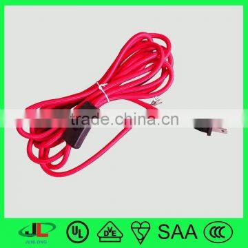 Fabric coated electric cord,braiding electric cord,textile power wire