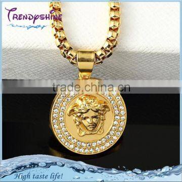 Newest design gemstone latest design saudi gold jewelry necklace