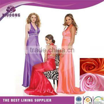 100 Polyester Satin For garment lining Wholesale Cheap Polyester Satin Fabric