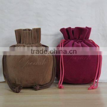 Colored Velvet Standing up Pouch Made in China