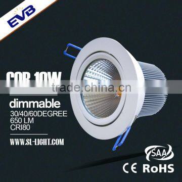 10W led COB down light