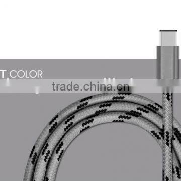 cheap cable Type-c to USB cable charging data cable with colorful nylon braid