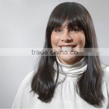 Medium Long Fashion Human hair Wigs - Curly Human hair wigs