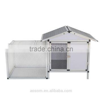 Wholesale Aluminum Laminated Board Rabbit Hutch with Outdoor Run