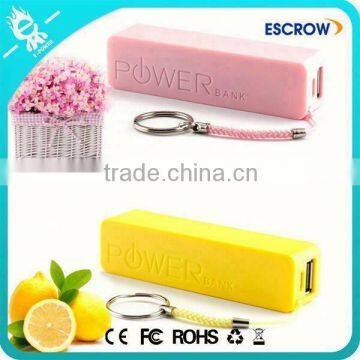 colorful universal perfume 2200 mah 2400 mah 2800 mah portable power bank charger for mobile phone