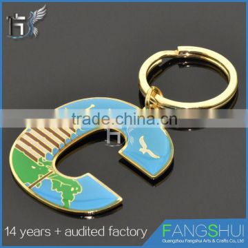 China wholesale metal letter keychain C