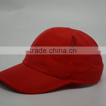 Promotional 6 panel red running cap