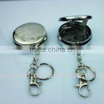 mini metal ashtray with round shape
