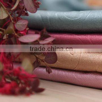 2016 newest dobby fabric pearls suede blackout curtain fabric embossed blackout curtain