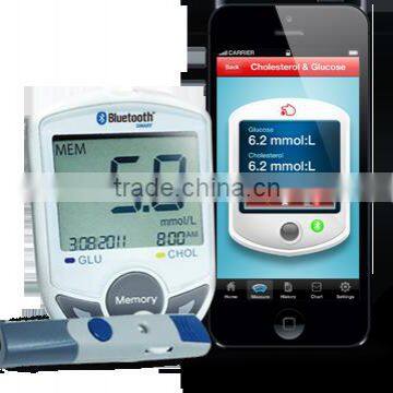 High Quality Wireless Hot Sale Smart Bluetooth Glucometer, Blood Glucose / Cholesterol Meter, SIFGLUCO-3.1 photo-2