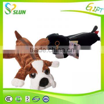 Korean Fashion Cute Smiley Face Pen Pencil Bear Plush Cosmetic Pencil Bag Wholesale in Yiwu photo-4