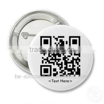 stainless steel round pet tags with QR code characteristic lovely pet tags