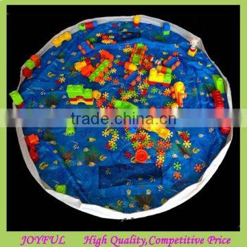 2015 New sea world kids play mat/hanging toy storage bag