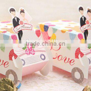 Latest design bride and groom wedding favor box