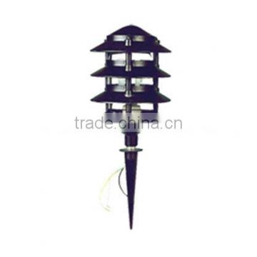 Black Finish Pagoda Mount Landscape Path Lighting