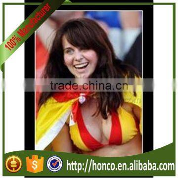 Spain color football girl sexy bra for EURO 2016