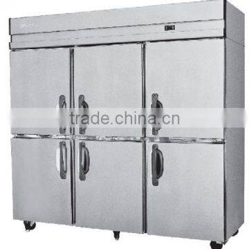 Economy upright freezers electric refrigeration 6 door 1500Lts